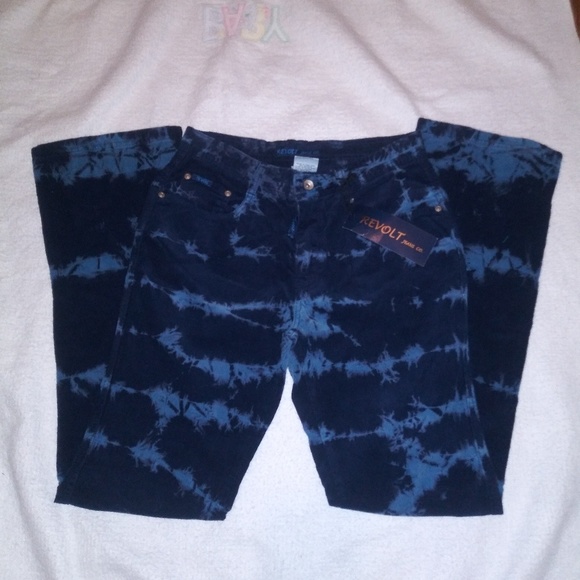 Revolt Jeans Pants - NWTRevolt Jean Co. Corduroy Tie Dye Pants Size9/10